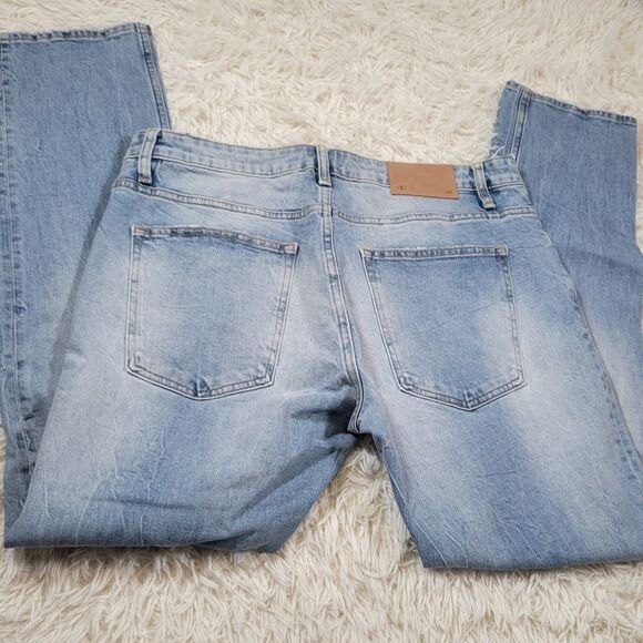 D-ID Mens Slim Fit Pattern 330 Jeans 36x32 - Picture 6 of 10